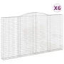Gabionenkörbe 6 Stück Bogenform Eisen 400x30x220/240 cm von vidaXL, Töpfe und Pflanzgefäße - Ref: Foro24-3146948, Preis: 1,00...