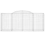 Gabion baskets 5 pcs arc shape iron 300x50x120/140 cm by vidaXL, Pots and planters - Ref: Foro24-3146722, Price: 735,41 €, Di...