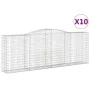 Gabionenkörbe 10 Stück Bogenform Eisen 400x50x140/160 cm von vidaXL, Töpfe und Pflanzgefäße - Ref: Foro24-3147030, Preis: 1,0...