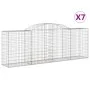 Gabion baskets 7 units, arched shape, iron, 300x50x100/120 cm by vidaXL, Pots and planters - Ref: Foro24-3146706, Price: 873,...