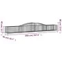 Gabionenkörbe 5 Stück Bogenform Eisen 400x50x40/60 cm von vidaXL, Töpfe und Pflanzgefäße - Ref: Foro24-3146960, Preis: 496,75...