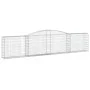 Gabionenkörbe, 2 Stück, Bogenform aus Eisen, 400 x 30 x 80/100 cm von vidaXL, Töpfe und Pflanzgefäße - Ref: Foro24-3146853, P...