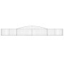 Gabion baskets 2 pcs arc shape iron 400x30x40/60 cm by vidaXL, Pots and planters - Ref: Foro24-3146827, Price: 162,49 €, Disc...