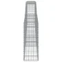 Gabionenkörbe, 2 Stück, Bogenform aus Eisen, 400 x 30 x 80/100 cm von vidaXL, Töpfe und Pflanzgefäße - Ref: Foro24-3146853, P...