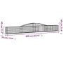 Gabion baskets 7 pcs arch shape iron 400x30x40/60 cm by vidaXL, Pots and planters - Ref: Foro24-3146832, Price: 579,74 €, Dis...