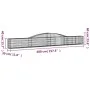 Gabion baskets 7 pcs arch shape iron 400x30x40/60 cm by vidaXL, Pots and planters - Ref: Foro24-3146832, Price: 573,49 €, Dis...
