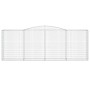 Gabionenkörbe, 2 Stück, Bogenform aus Eisen, 400 x 50 x 140/160 cm von vidaXL, Töpfe und Pflanzgefäße - Ref: Foro24-3147022, ...