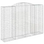 Gabion baskets 3 units, arched shape, iron, 300x50x200/220 cm by vidaXL, Pots and planters - Ref: Foro24-3146792, Price: 623,...