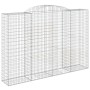 Gabionenkörbe 3 Stück Bogenform Eisen 300x50x200/220 cm von vidaXL, Töpfe und Pflanzgefäße - Ref: Foro24-3146792, Preis: 631,...