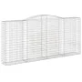 Gabionenkörbe, 2 Stück, Bogenform aus Eisen, 400 x 50 x 180/200 cm von vidaXL, Töpfe und Pflanzgefäße - Ref: Foro24-3147048, ...