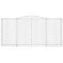 Gabionenkörbe, 2 Stück, Bogenform aus Eisen, 400 x 50 x 180/200 cm von vidaXL, Töpfe und Pflanzgefäße - Ref: Foro24-3147048, ...