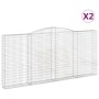 Gabionenkörbe 2 Stück Bogenform Eisen 400x30x180/200 cm von vidaXL, Töpfe und Pflanzgefäße - Ref: Foro24-3146918, Preis: 448,...