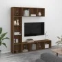 3er-Set Regal aus brauner Eiche/TV-Möbel 180x30x180 cm von vidaXL, Bücherregale und Regale - Ref: Foro24-3152715, Preis: 204,...