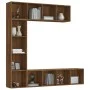 3er-Set Regal aus brauner Eiche/TV-Möbel 180x30x180 cm von vidaXL, Bücherregale und Regale - Ref: Foro24-3152715, Preis: 204,...