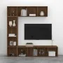 3er-Set Regal aus brauner Eiche/TV-Möbel 180x30x180 cm von vidaXL, Bücherregale und Regale - Ref: Foro24-3152715, Preis: 204,...