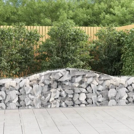 Gabion baskets 5 pcs arc shape iron 400x50x60/80 cm by vidaXL, Pots and planters - Ref: Foro24-3146973, Price: 576,41 €, Disc...