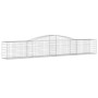 Gabion baskets 5 pcs arc shape iron 400x50x60/80 cm by vidaXL, Pots and planters - Ref: Foro24-3146973, Price: 583,67 €, Disc...