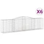 Gabionenkörbe 6 Stück Bogenform Eisen 400x50x100/120 cm von vidaXL, Töpfe und Pflanzgefäße - Ref: Foro24-3147000, Preis: 910,...