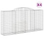Gabionenkörbe 4 Stück Bogenform Eisen 300x50x140/160 cm von vidaXL, Töpfe und Pflanzgefäße - Ref: Foro24-3146739, Preis: 633,...