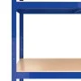 5-level shelf, 3 units, steel and plywood in blue color. by vidaXL, Industrial shelving - Ref: Foro24-3154196, Price: 147,17 ...