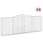 Gabion baskets 8 pcs arch shape iron 400x30x140/160 cm by vidaXL, Pots and planters - Ref: Foro24-3146898, Price: 1,00 €, Dis...