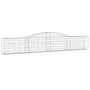 Gabion baskets 5 pcs arch shape iron 400x30x60/80 cm by vidaXL, Pots and planters - Ref: Foro24-3146843, Price: 496,81 €, Dis...