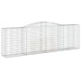 Gabionenkörbe 5 Stück Bogenform Eisen 400x50x120/140 cm von vidaXL, Töpfe und Pflanzgefäße - Ref: Foro24-3147012, Preis: 880,...