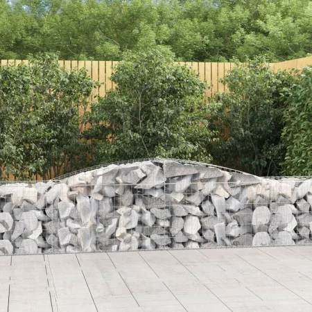 Gabion baskets 15 units, arched shape, iron, 400x50x60/80 cm. by vidaXL, Pots and planters - Ref: Foro24-3146979, Price: 1,00...