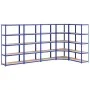 Shelving 5 levels 5 units steel and blue plywood by vidaXL, Industrial shelving - Ref: Foro24-3154186, Price: 245,80 €, Disco...