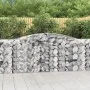 Gabion baskets 2 pcs arc shape iron 400x50x100/120 cm by vidaXL, Pots and planters - Ref: Foro24-3146996, Price: 303,37 €, Di...