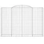 Gabion baskets 2 pcs arc shape iron 300x50x200/220 cm by vidaXL, Pots and planters - Ref: Foro24-3146791, Price: 445,33 €, Di...