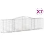 Gabion baskets 7 pcs arch shape iron 400x50x100/120 cm by vidaXL, Pots and planters - Ref: Foro24-3147001, Price: 1,00 €, Dis...