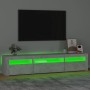 TV-Möbel mit betongrauen LED-Leuchten 195x35x40 cm von vidaXL, TV-Möbel - Ref: Foro24-3152741, Preis: 133,75 €, Rabatt: %