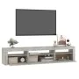 Mueble de TV con luces LED gris hormigón 195x35x40 cm de vidaXL, Muebles TV - Ref: Foro24-3152741, Precio: 135,28 €, Descuent...