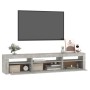TV-Möbel mit betongrauen LED-Leuchten 195x35x40 cm von vidaXL, TV-Möbel - Ref: Foro24-3152741, Preis: 133,75 €, Rabatt: %