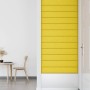 Paneles de pared 12 uds tela amarillo claro 90x15 cm 1,62 m² de vidaXL, Recubrimiento de paredes - Ref: Foro24-343881, Precio...