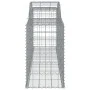 Gabion baskets 5 pcs arc shape iron 300x50x80/100 cm by vidaXL, Pots and planters - Ref: Foro24-3146686, Price: 551,08 €, Dis...