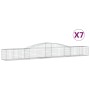 Gabionenkörbe 7 Stück Bogenform Eisen 400x50x40/60 cm von vidaXL, Töpfe und Pflanzgefäße - Ref: Foro24-3146962, Preis: 711,98...