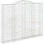 Gabionenkörbe 3 Stück Bogenform Eisen 300x30x220/240 cm von vidaXL, Töpfe und Pflanzgefäße - Ref: Foro24-3146630, Preis: 576,...