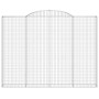 Gabion baskets 3 pcs arch shape iron 300x30x220/240 cm by vidaXL, Pots and planters - Ref: Foro24-3146630, Price: 584,08 €, D...