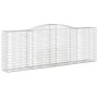 Gabion baskets 3 pcs arch shape iron 400x50x140/160 cm by vidaXL, Pots and planters - Ref: Foro24-3147023, Price: 598,56 €, D...