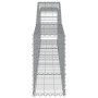 Gabion baskets 7 pcs arch shape iron 400x30x60/80 cm by vidaXL, Pots and planters - Ref: Foro24-3146845, Price: 665,88 €, Dis...
