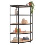 Widerstandsfähige Regale 5 Ebenen 2 Einheiten Sperrholz und Stahl von vidaXL, Industrieregale - Ref: Foro24-3154207, Preis: 1...
