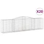 Gabion baskets 20 units, arched shape, iron, 400x50x100/120cm by vidaXL, Pots and planters - Ref: Foro24-3147006, Price: 3,00...