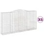Cestas de gaviones 6 uds forma de arco hierro 400x50x200/220 cm de vidaXL, Maceteros y jardineras - Ref: Foro24-3147065, Prec...