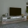 TV-Möbel mit betongrauen LED-Leuchten 260x36,5x40 cm von vidaXL, TV-Möbel - Ref: Foro24-3152781, Preis: 155,73 €, Rabatt: %