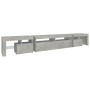 Mueble de TV con luces LED gris hormigón 260x36,5x40 cm de vidaXL, Muebles TV - Ref: Foro24-3152781, Precio: 154,07 €, Descue...
