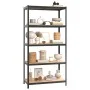 Resistant shelves 5 levels 3 units plywood and steel by vidaXL, Industrial shelving - Ref: Foro24-3154208, Price: 220,96 €, D...