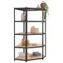 Resistant shelves 5 levels 3 units plywood and steel by vidaXL, Industrial shelving - Ref: Foro24-3154208, Price: 220,96 €, D...