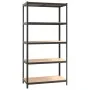 Resistant shelves 5 levels 3 units plywood and steel by vidaXL, Industrial shelving - Ref: Foro24-3154208, Price: 220,96 €, D...